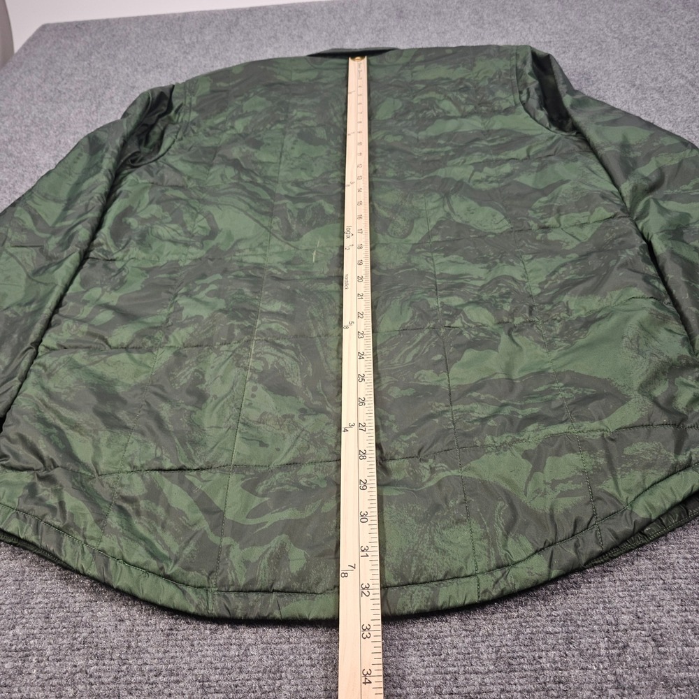 Armada Quilted Camo Button Down Shirt Jacket Men's Large Green Insulated - Picture 6 of 11